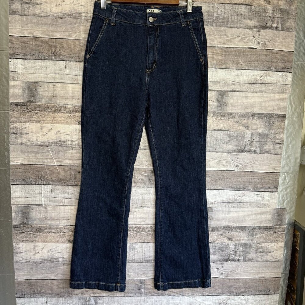 OAT New York High-Rise Bootcut Dark Wash Blue Denim Jeans Size 8/29